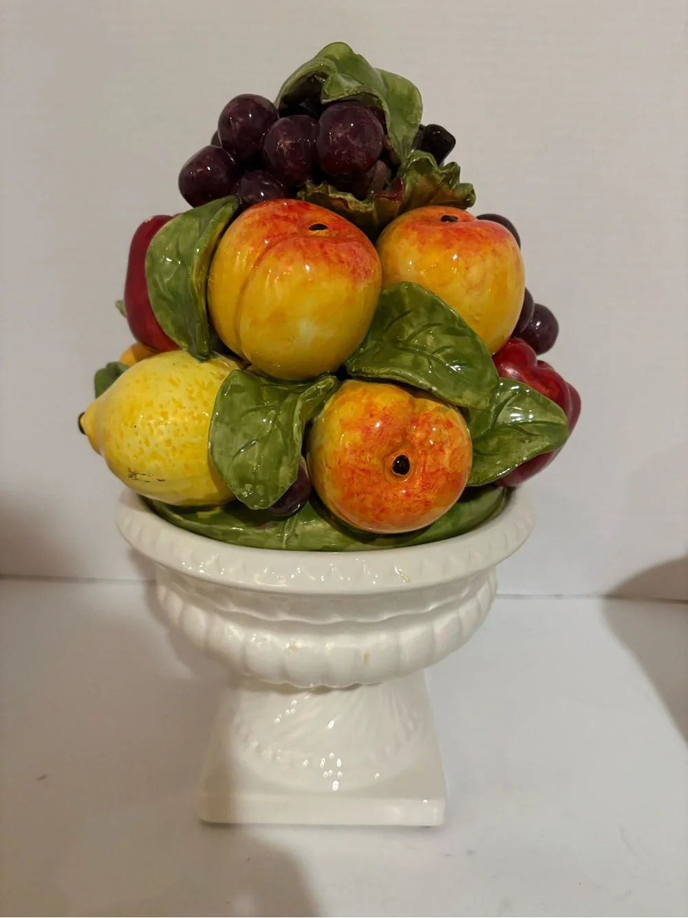 Decorative Ceramic Fruit Bowl - Multicolor- Vintage
